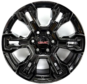 18” Gloss Black OE 14089 Replica Wheels fit 2024 GMC Sierra 1500 Yukon AT4 6x5.5 - Picture 1 of 2
