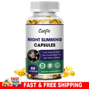 Night Time Fat Burner Supplement For Fat Burn Weight Loss Appetite Suppressant - Picture 1 of 8