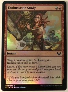 MTG Enthusiastic Study Strixhaven: School of Mages 099/275 Foil Common - Picture 1 of 1