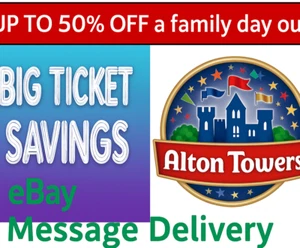4 x FAST FREIKARTEN 🎉 NACH Alton Towers ABGELAUFEN 30.06.25 - Bild 1 von 1