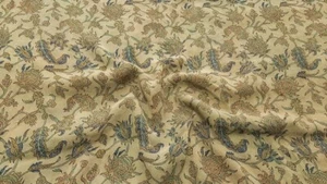 Sari de Seda Pura Indio Vintage Sari Crepe Chinon Tela Estampada Floral PGS1425 - Imagen 1 de 9