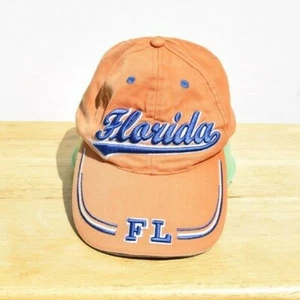UNIVERSITY OF FLORIDA  EMBROIDERED BLUE AND ORANGE BASEBALL CAP ADJUSTABLE - Picture 1 of 8