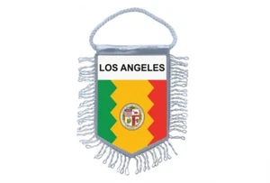 Mini banner flag pennant window mirror cars banner usa states los angeles - Bild 1 von 1
