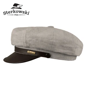 Sterkowski GAVROCHE Lino Artista Gorra Piel Globo Visera Paperboy Newsboy - Imagen 1 de 8
