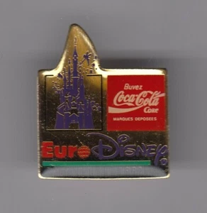 SELTENE PIN PINS PIN'S .. VINTAGE 1992 DISNEY PARIS OPENING PARK CASTLE COKE ~US7 - Bild 1 von 1