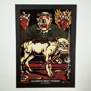 1991 Rock Cards Clowns Best Friend Promo Card Sticker R.K. Sloane - Bild 1 von 2