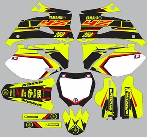 Highlighter red YAMAHA GRAPHICS YZ 250F YZ250F 2006 2007 2008 2009 decals - Picture 1 of 1