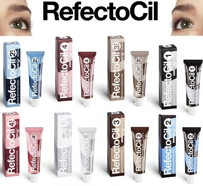 REFECTOCIL Eyebrow Tint Black Natural Dark Brown Eyelash Tinting Dye Henna 15ml - Image 1 of 4