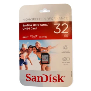 Scheda SanDisk Ultra SDHC UHC-I -32 GB scheda di memoria nuova sigillata - Foto 1 di 6