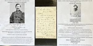 CIVIL WAR PRESIDENT LINCOLN ABOLITION GENERAL CONGRESSMAN SCHENCK LETTER SIGNED - Foto 1 di 3