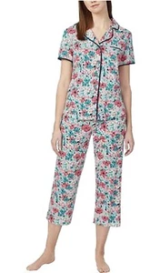 Jane and Bleecker, 2 piezas - Juego de pijamas Capri para damas PJ (elige color + talla) - Imagen 1 de 25