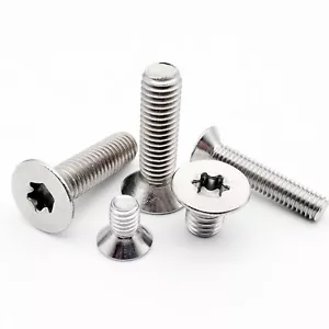 10/50 M1.4-M6 304 stainless steel Six-Lobe Torx Head Flat Countersunk Screw Bolt - Picture 1 of 6