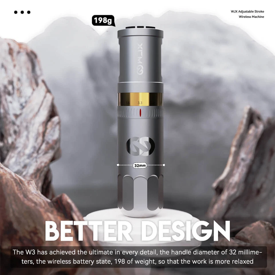 Máquina de bolígrafo de tatuaje inalámbrica Dragonhawk WJX W3 WQP-058 Foto 1 de 3