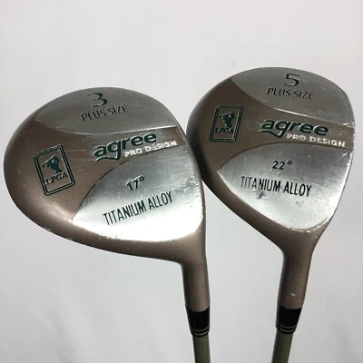 Square Two LPGA Agree Pro 设计木质套装 3 17° & 5 22° 木材/女士石墨 — 第 1/4 张图片