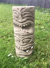 Totem African Tiki Easter Island Head Stone Garden Statue Ornament FREE POSTAGE