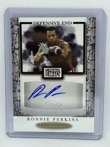 Ronnie Perkins Rookie Auto 2021 Sage Hit Premier Draft High Series # A102 - Picture 1 of 2
