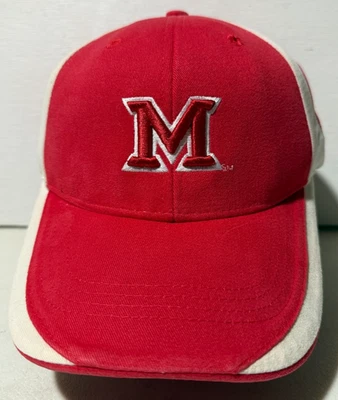 Miami Ohio Redhawks Champion Adjustable Hat Cap Red/White Cotton - Image 1 of 4