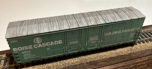 Details West HO Boise Cascade USLX 15014 52’ Double Plug Door Box Car Weathered - Bild 1 von 7