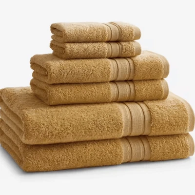 The Company Store Company Cotton 6-Piece Honey Turkish Cotton Bath Towel Set - Image 1 of 4