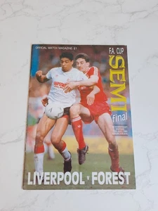 Liverpool V Nottingham Forest 1989 Hillsborough FA Cup SemiFinal Match Programme - Picture 1 of 8