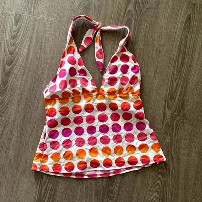 La Blanca Multi Color Polka Dot Tankini Top - Image 1 of 2