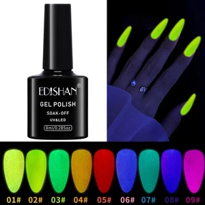 Esmalte de uñas en gel fluorescente brillante neón 3 colores 8 ml - Imagen 1 de 9