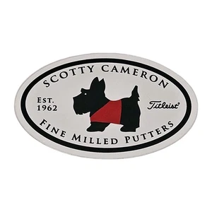 Scotty Cameron Titleist Sticker Decal Black Dog Red Sweater Fine Milled Putters - Picture 1 of 2