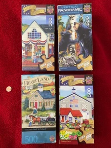 Menge 4 MasterPieces 500 Stck. Puzzle AMERICAN HERITAGE Panorama HERZLAND 100 % - Bild 1 von 12
