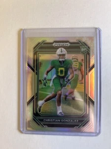 2023 Panini Prizm Draft Picks Christian Gonzalez 174 Silver Prizm RC Oregon Card - Picture 1 of 2