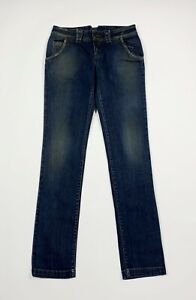 Liu jo junior jeans donna usato W26 tg 40 skinny denim blu boyfriend T7580