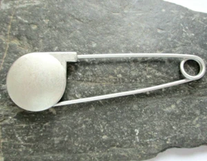 Kiltnadel Ziernadel Broschennadel Wollnadel silber 7,6 x 2,5 cm Schmucknadel - Bild 1 von 2