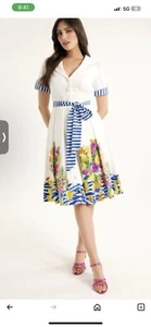 REVIEW Treasured Objects Shirt Dress Size 18 Fits A 14-18 - Picture 1 of 12