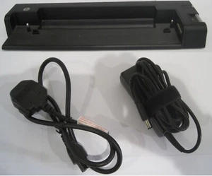 GENUINE HP ELITEBOOK DOCKING STATION A9B77AA WITH HP R33030 65W 19.5V 3.33A PSU - Picture 1 of 22