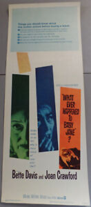 1962 14 x 36 Insert What Ever Happened to Baby Jane? Davis Crawford For Framing