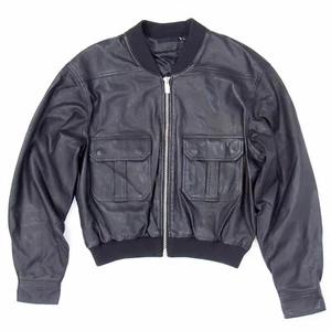 BLK DNM Women's Black Leather Jacket 37 #WKL6301 $895 NWT - Picture 1 of 2