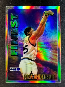1995-96 Topps Finest Basketball M7 Nick Anderson Mystery Hot Hands Refractor EX - Imagen 1 de 2