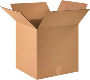 18 x 18 x 18 Shipping Boxes Moving Boxes Corrugated Kraft 20/Bundle 20/Pack - Picture 1 of 3