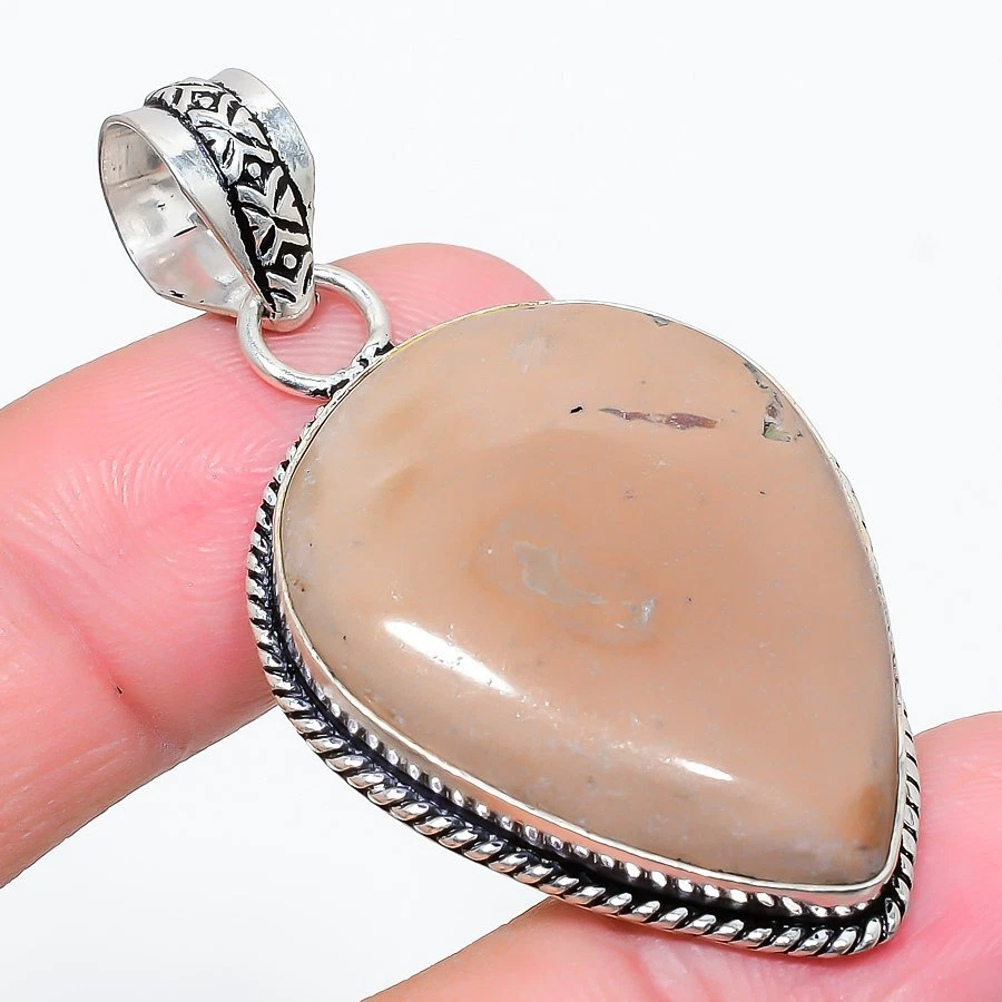 Mookaite Gemstone 925 Sterling Silver Jewelry Pendant 2.09" q029 Foto 1 de 1