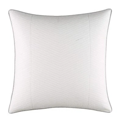 MSRP $50 Nautica Clearview Euro Sham Ivory 26x26in - Image 1 of 2