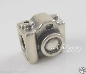 CAMERA Genuine PANDORA Silver PHOTOGRAPHY Vacation TRAVEL Charm 790961 w POUCH - Picture 1 of 4