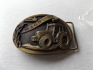 Case IH 1056XL Magnum Tractor 1991 Latón Hebilla de Cinturón Especificación Fundido CIH Logo Farm Ag - Imagen 1 de 3