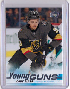 🔥 CODY GLASS 19/20 Upper Deck UD Young Guns YG Rookie Card 237 *MINT* Knights🔥