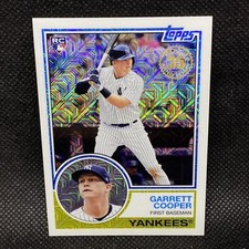 2018 Topps Chrome Silver Pack Garrett Cooper RC New York Yankees Rookie #21