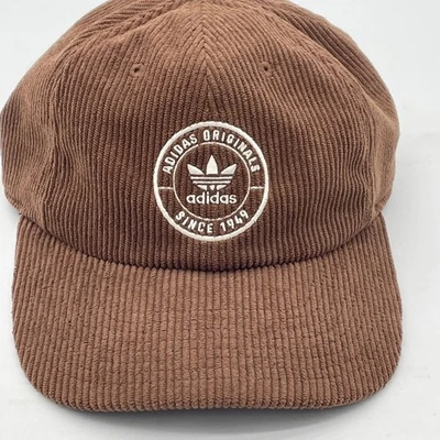 Adidas Originals Corduroy Ball Hat Cap Brown Resort Classic Adjustable Strapback - Image 1 of 4