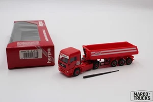 Herpa MAN TGA LX tipper semi-trailer “TCH Truck Trailer Rental” 147835 1:87 /H23 - Picture 1 of 1