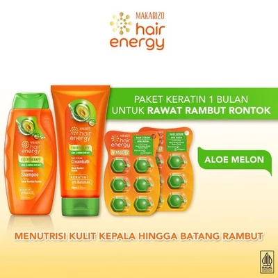 MAKARIZO SET 3 : Aloe Melon Conditioner Shampoo Scalp Creambath Serum Hair Loss - Image 1 of 4