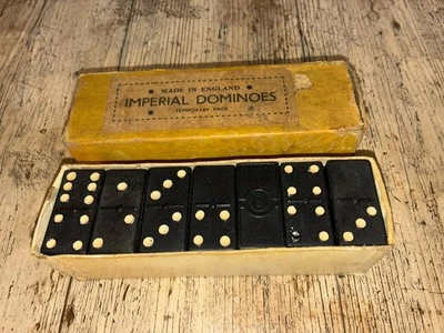 Vintage WW2 Wartime Economy Imperial Dominoes Temporary Pack Made in England - Image 1 of 4