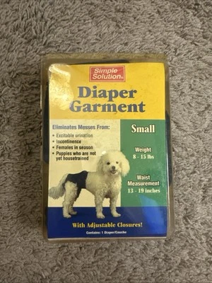 Simple Solution Washable Dog Wrap Small Waist 13-19 in Weight 8-15 lbs Foto 1 de 2