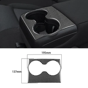 Cubierta de panel de taza de agua trasera de fibra de carbono real para Chrysler 300 2011-2023 1X - Imagen 1 de 8