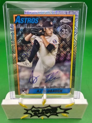 2025 Topps Chrome Update Series AJ Blubaugh Silver Pack Auto /199 - Image 1 of 2